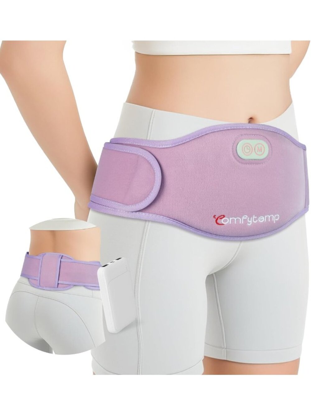 Portable Cordless Heating Pad for Belly & Back Pain Relief - Menstrual Comfort